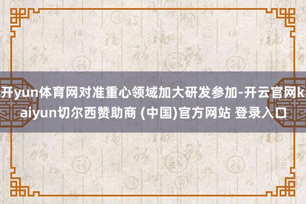 开yun体育网对准重心领域加大研发参加-开云官网kaiyun切尔西赞助商 (中国)官方网站 登录入口