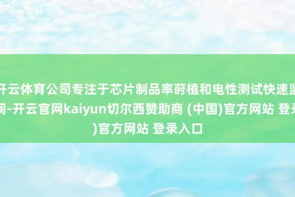 开云体育公司专注于芯片制品率莳植和电性测试快速监控期间-开云官网kaiyun切尔西赞助商 (中国)官方网站 登录入口
