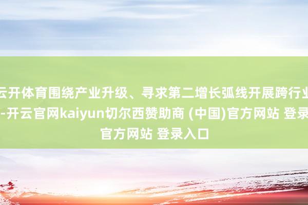 云开体育围绕产业升级、寻求第二增长弧线开展跨行业并购-开云官网kaiyun切尔西赞助商 (中国)官方网站 登录入口