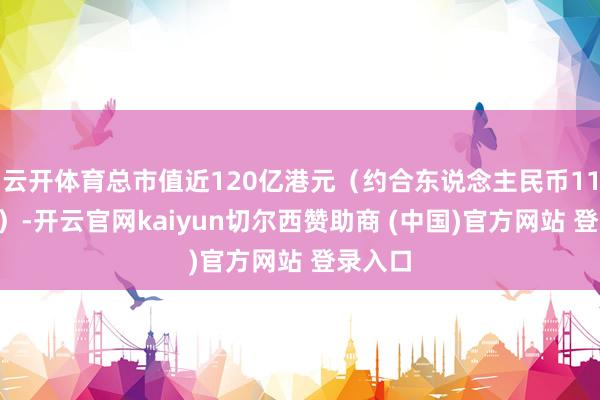 云开体育总市值近120亿港元（约合东说念主民币113亿元）-开云官网kaiyun切尔西赞助商 (中国)官方网站 登录入口