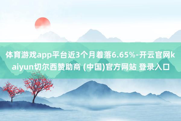 体育游戏app平台近3个月着落6.65%-开云官网kaiyun切尔西赞助商 (中国)官方网站 登录入口